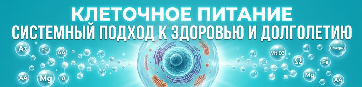 Клеточное питание: системный подход к здоровью и долголетию